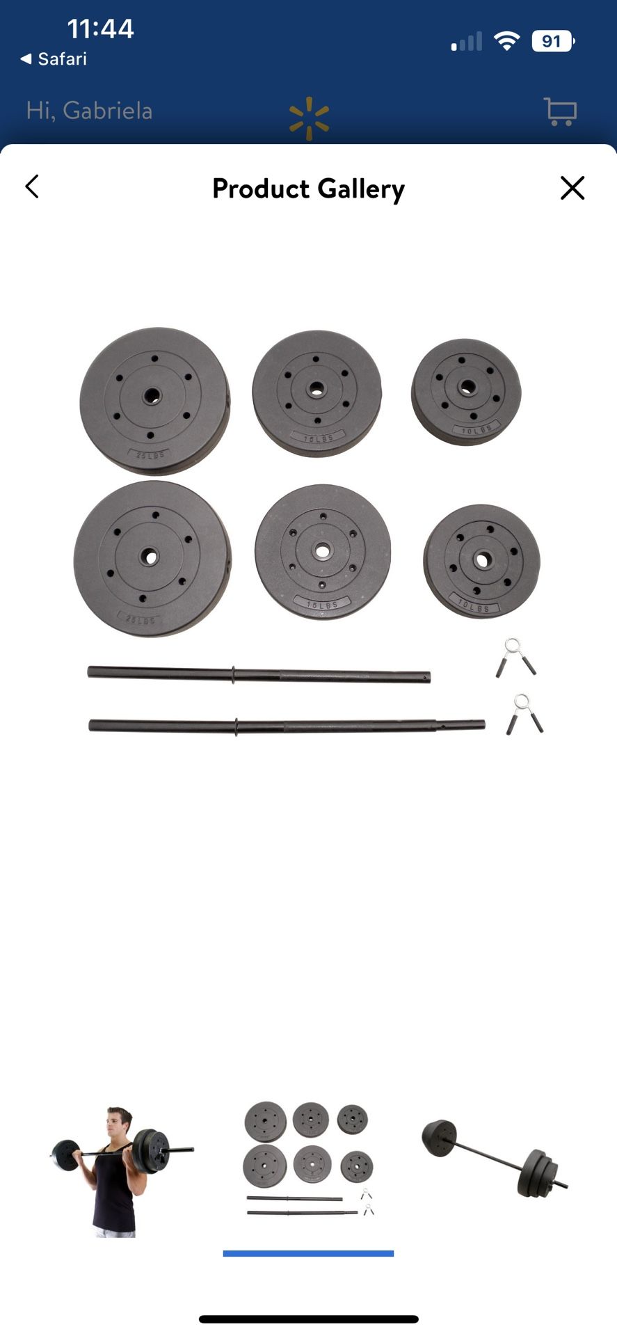 CAP Barbell - 100 lb Standard Vinyl Weight Set