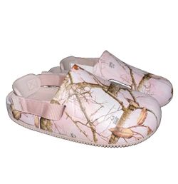 Nike Calm RealTree Mule Womens 8 Pink Camo Sandals Clogs Slides NEW!