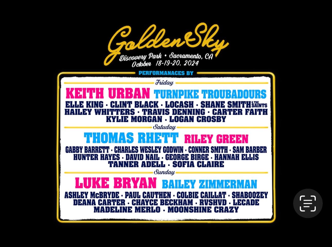 Golden Sky 3 Day Pass