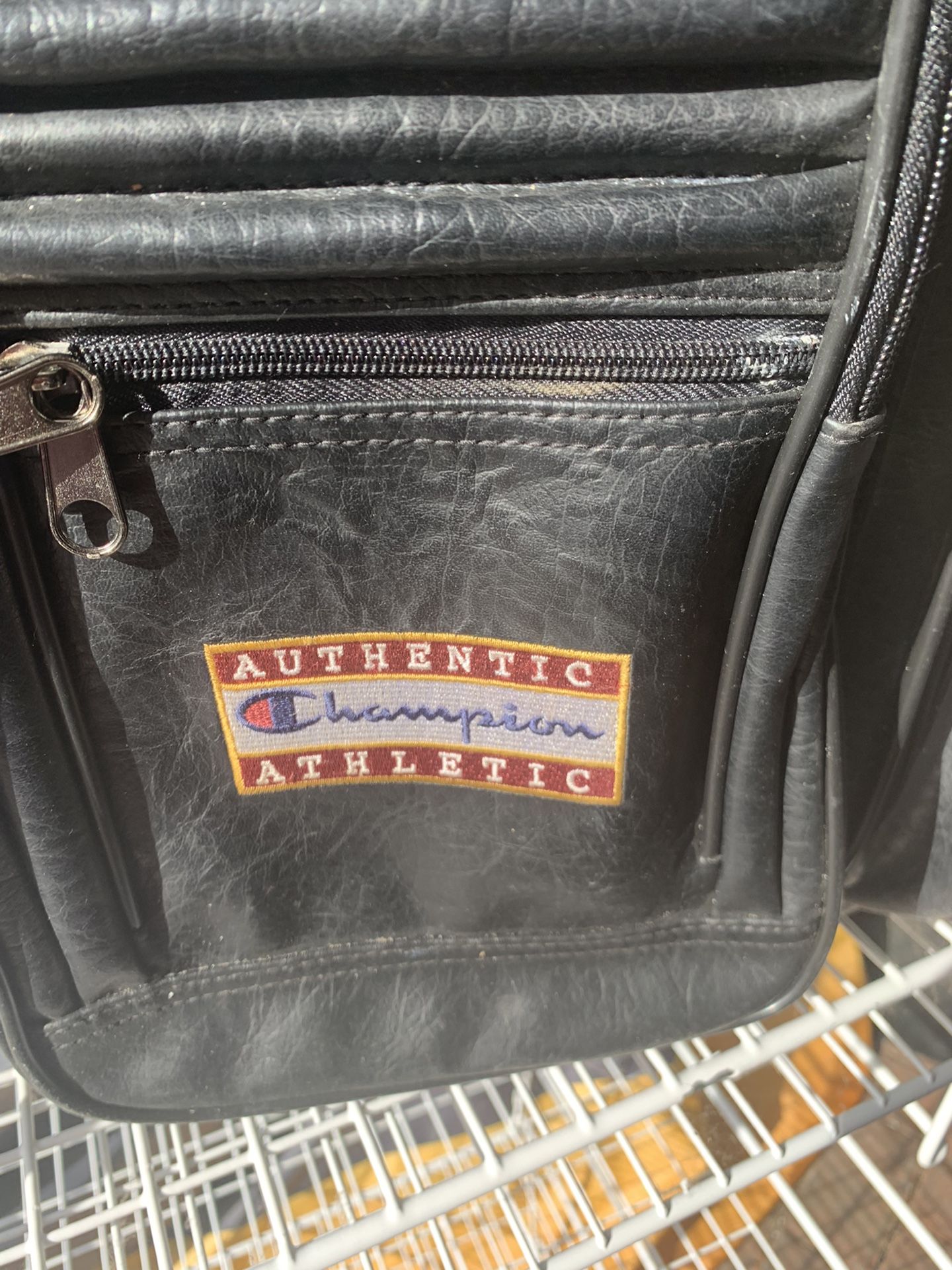 Champions atletic leather multi pocket bag  