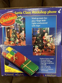 Collectible Santa workshop telephone brand new