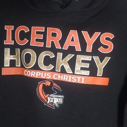 Corpus Christi Ice Rays Hooded Sweatshirt Size S Nublend Jerzees