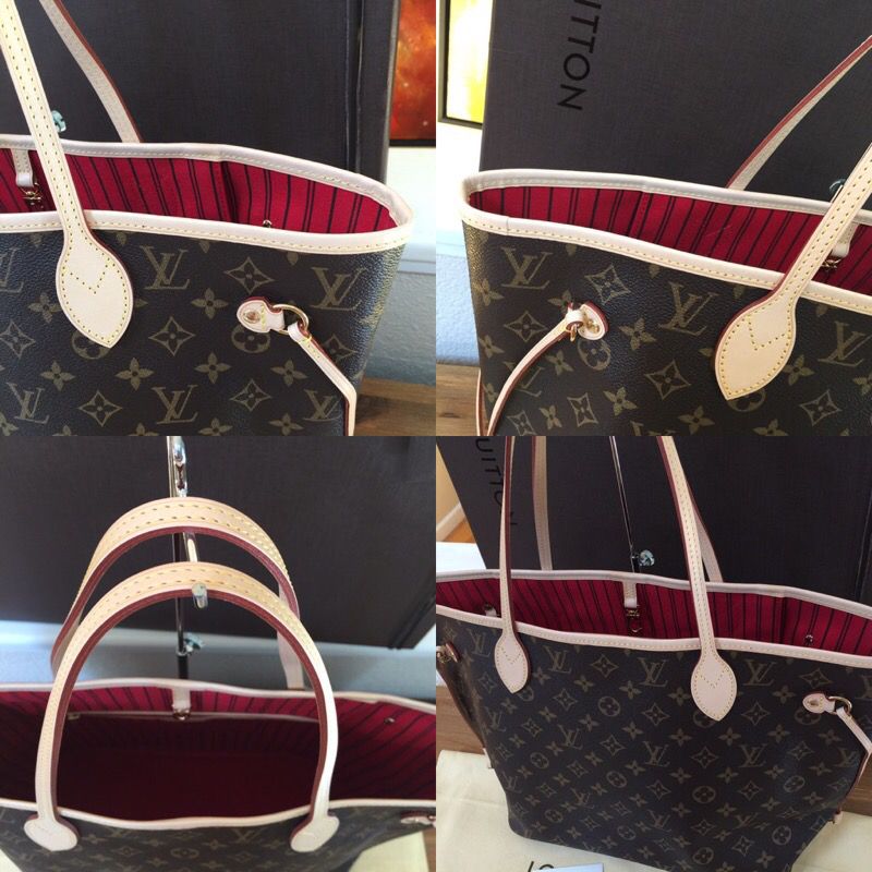 BRAND NEW Louis Vuitton Neverfull MM w/ Cherry Interior for Sale