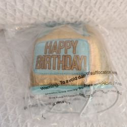 Dog Pet Toy Frisco Happy Birthday Hat Crown  XS - S