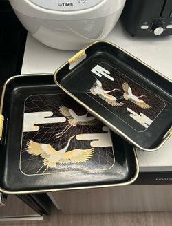 CRANE TRAYS (wood and plastic)