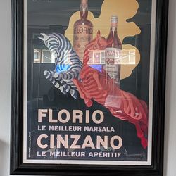 Vintage Style Poster - Florio Cinzano - Reproduction