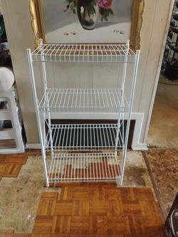 Metal shelves