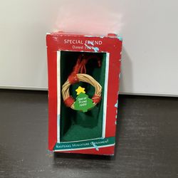 Hallmark Keepsake Ornament Miniature Vintage Special Friend Dated 1989 Christmas