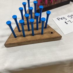 Wooded Peg Game