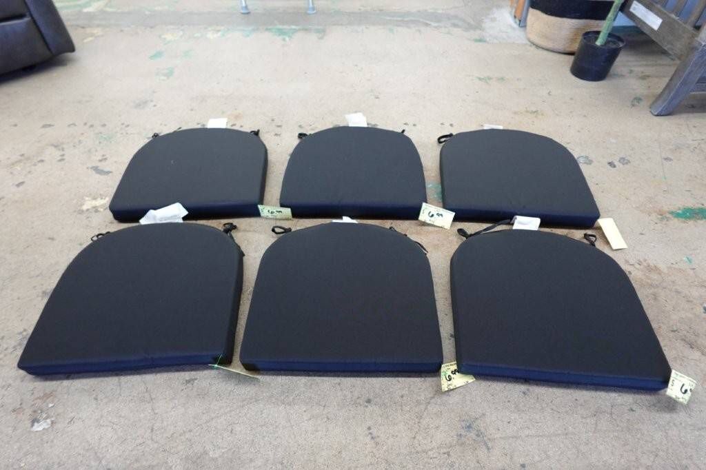 HARBOREST Outdoor Patio Chair Cushions 17″x16″x2″ in Black