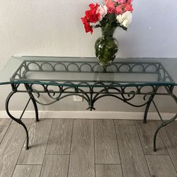 Wrought Iron Console 
