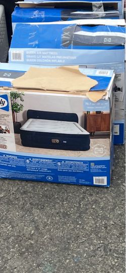 Sealy Queen Air Mattress with Built-In Headboard