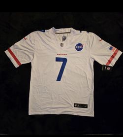 Houston Texans C.J. Stroud #7 NASA Jersey Size Large Stitched NWT RARE H-Town