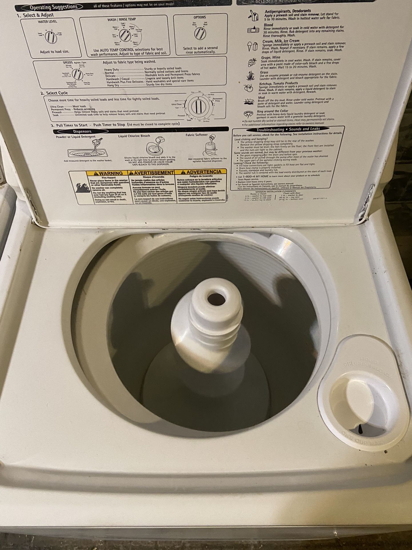 kenmore quiet pak 2 washer