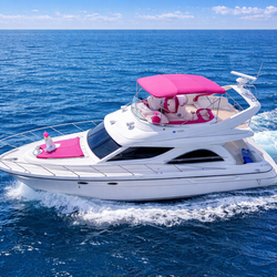 💖 MIAMI PINK PARTY YACHT — FREE JET SKIS — PERFECT FOR MIAMI TRIPS