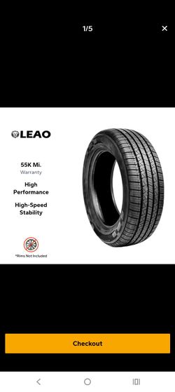 195/55R15 ( 4 NEW LIONSPORT TIRES installed with balance included