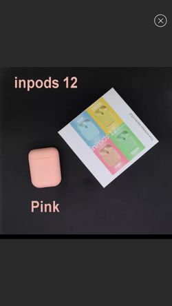 NWT i12 Wireless Earphones Bluetooth 5.0 Stereo pink