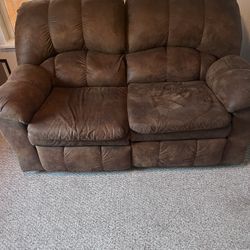 Microfiber  Reclining, Rocking Couch