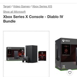 Xbox One Series X Diablo Bundle.