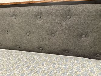 Gray Tufted Upholstered Headboard
