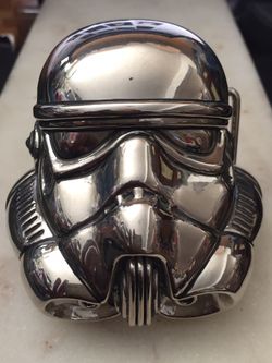 STAR WARS STORM TROOPER HEAD Large belt buckle