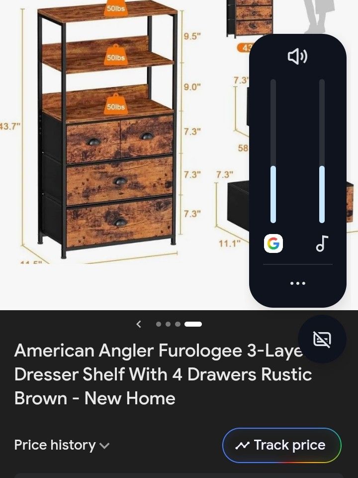 3 Tier 4 Drawer Dresser