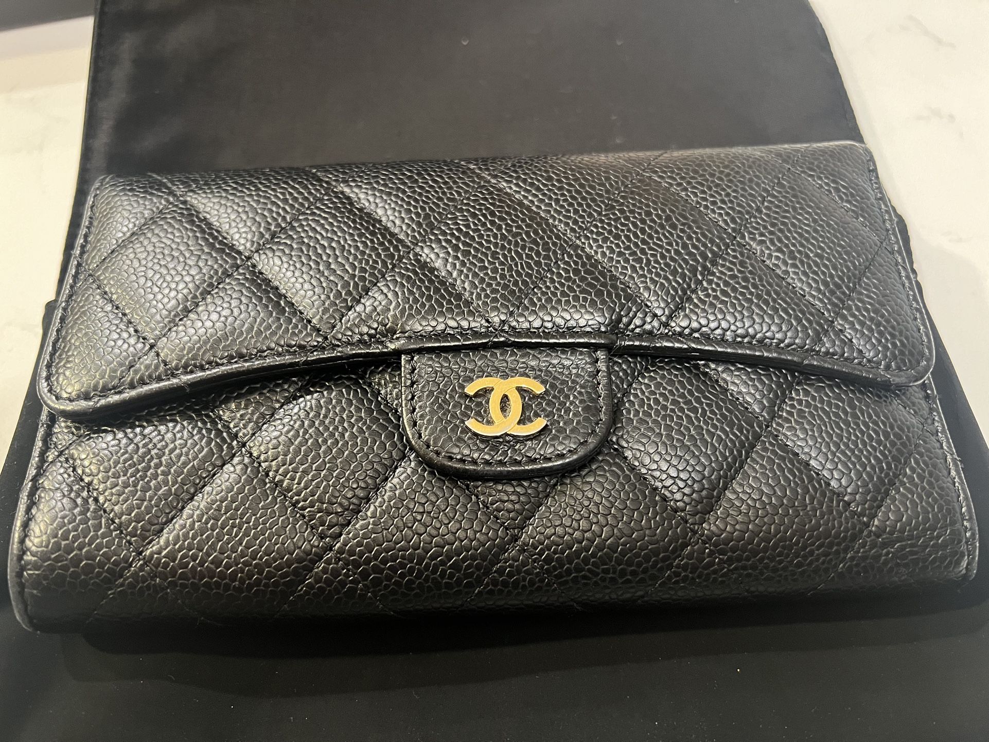 Chanel Classic Caviar Flap Wallet