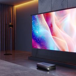 NothingProjector Black Series 130’ ALR Motorized Floor Rising Screen For Ultra Short Throw Projector (NEW)