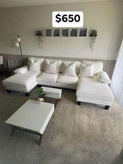Sectional sofa ideal for your living room and home. Available in other colors. $100 down payment. Ask for price.