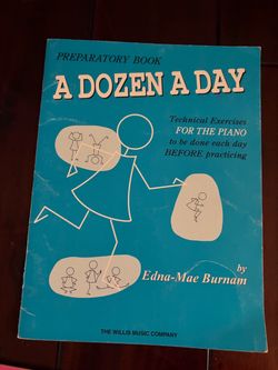 A Dozen a Day Piano books