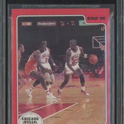 1986 Star Basketball #2 Michael Jordan RC Rookie HOF BGS 8.5 w  9.5 LOOKS MINT