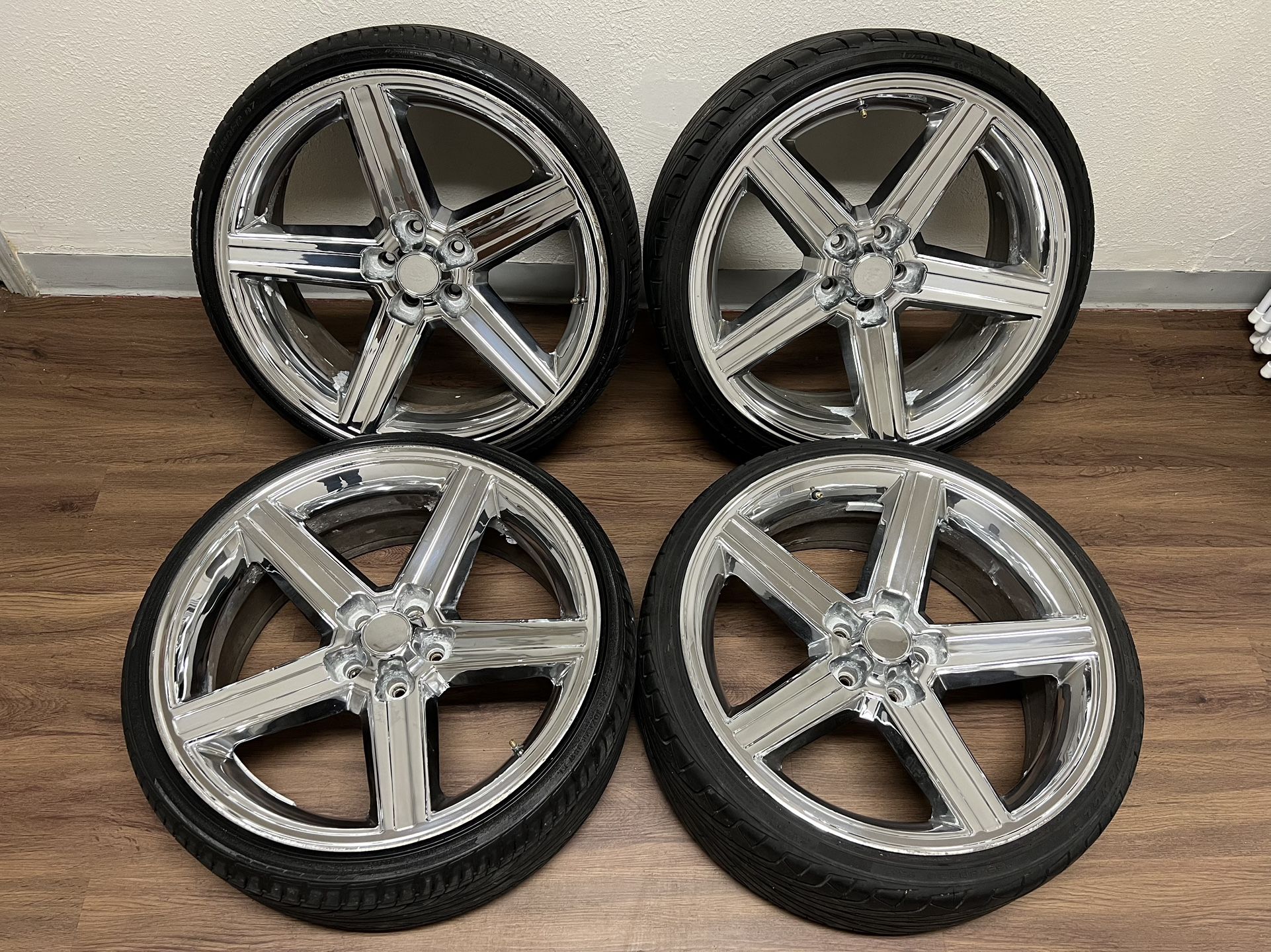 22” Irocs Chrome 5x120 5 Lug Iroc Rims Wheel Rines