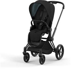 Cybex Priam4 Stroller - Deep Black / Matte Black Frame
