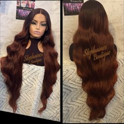 Human Hair Blended Lace Front Wig 