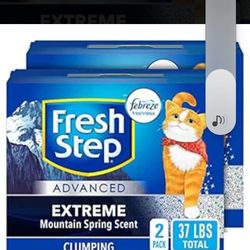 Fresh Step Advanced Clean Paws Clumping Cat Litter 2 pk 37lbs total