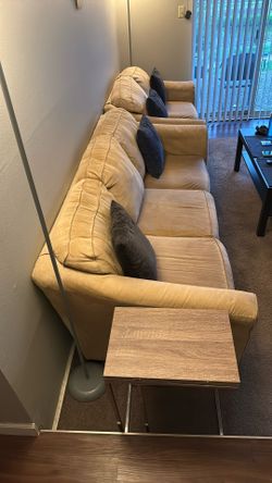 Couch (3+2 Seater + Ikea Coffee Table + Ottoman): Move Out Sale