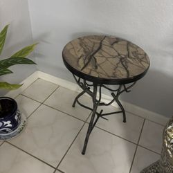 1 Side Table Console Marble Top 