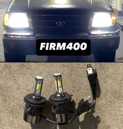 H4 6K Bright White LED Lights For $30