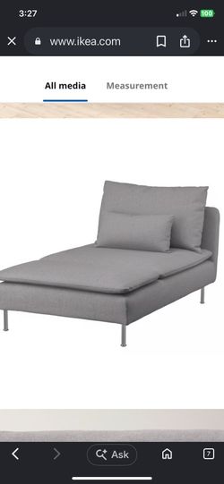 IKEA Soderhamn chaise tonerud  gray