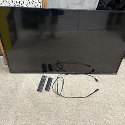 Vizio 40 In Tv. With Remotes And Wall Mounting System