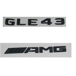 Gloss Black GLE 43 AMG Rear Trunk Letter Badge For Mercedes-Benz