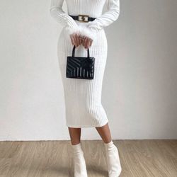 White Midi Dress