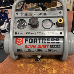 Fortress Ultra Quiet 1 Gal 135 PSI Air Compressor 