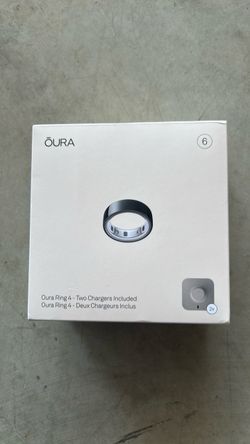 Oura Ring 4 Size 6 with Two Chargers