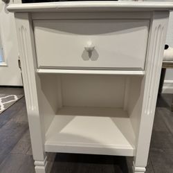 White Pottery Barn Nightstand 