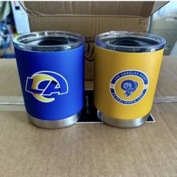 Rams 2-Pack Lowball 12oz (no handle) Tumblers 
