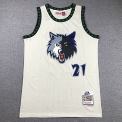 Garnett Timberwolves Mitchell And Ness Jersey Size Medium-XL