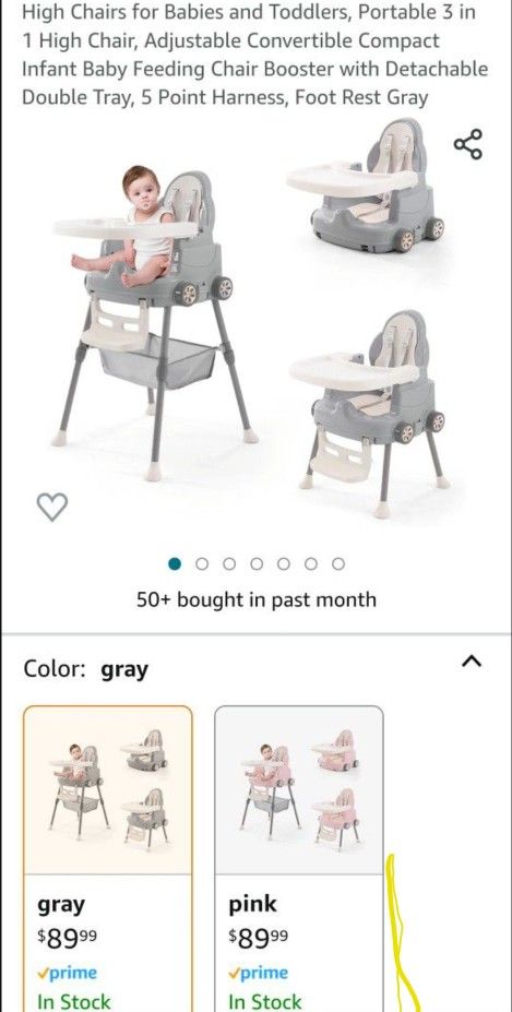 Brand New Baby high chair 