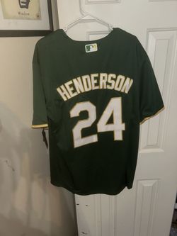 Oakland Athletics green Rickey Henderson size xl