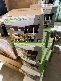 Solar Security Camera 3 lens in 1